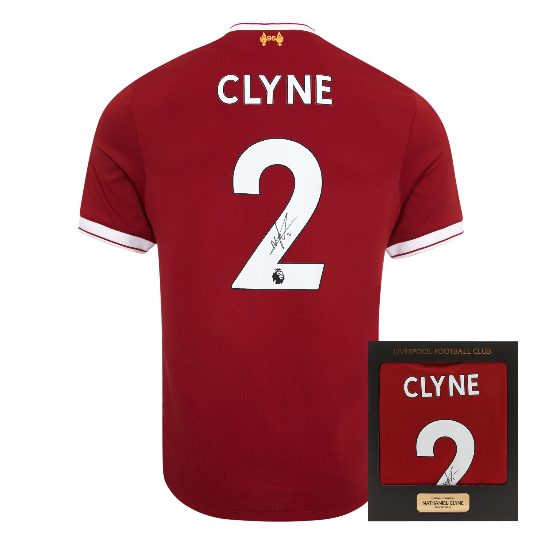 LFC 17/18 Clyne Signed Boxed Shirt