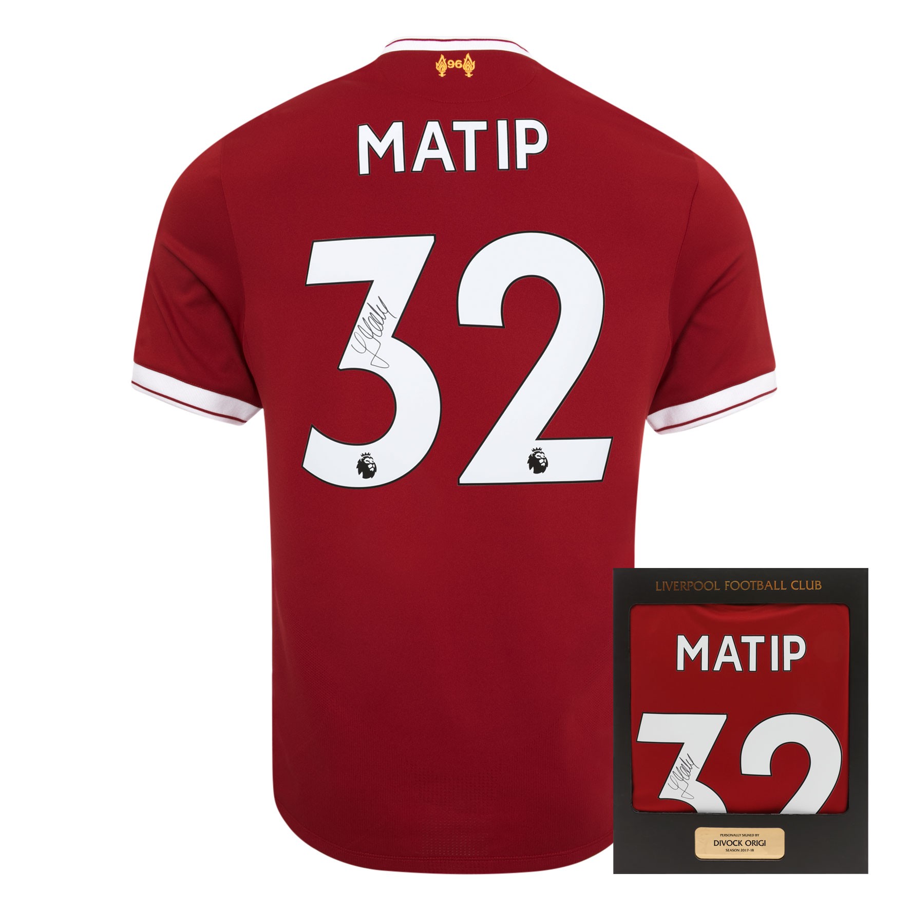 LFC 17/18 Matip Signed Boxed Shirt