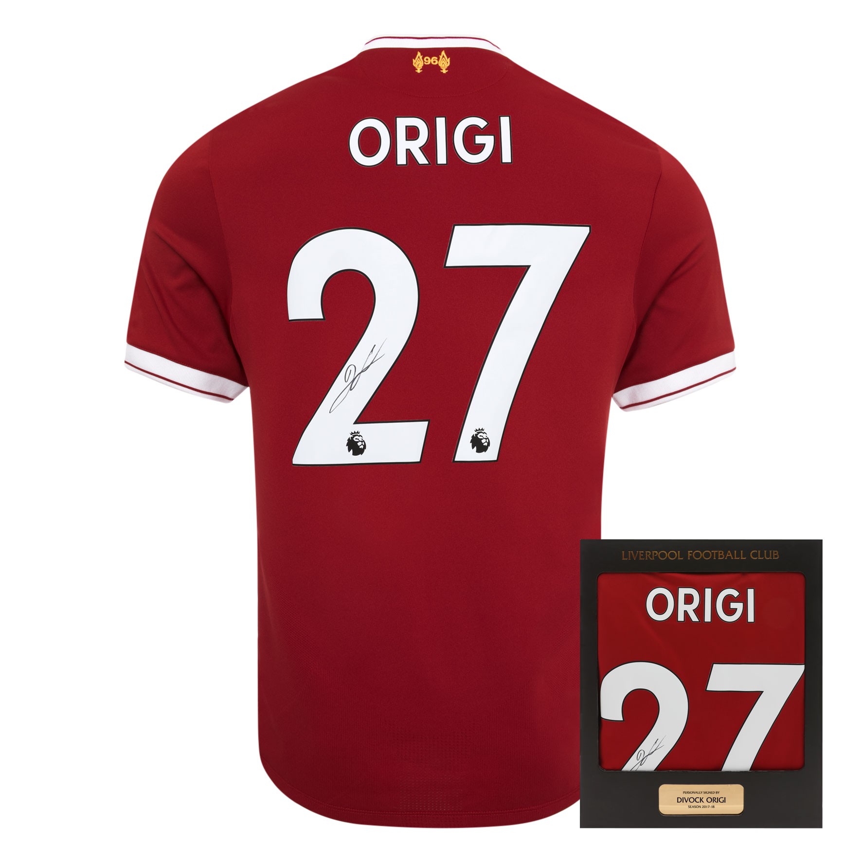 LFC 17/18 Origi Signed Boxed Shirt