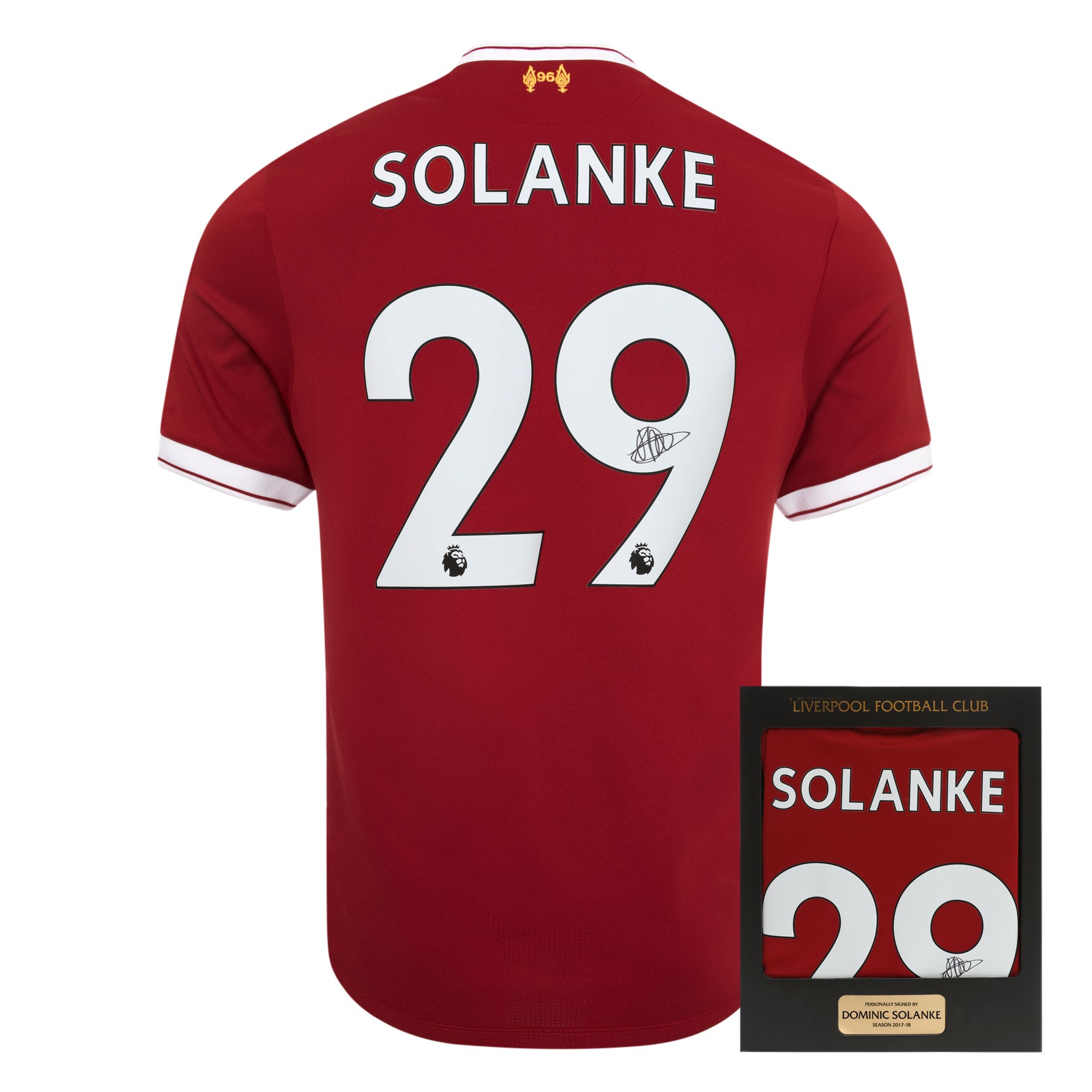 LFC 17/18 Solanke Signed Boxed Shirt