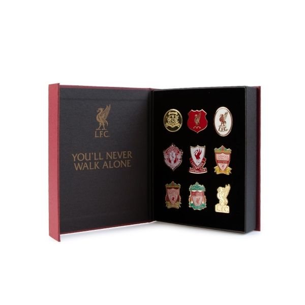 LFC 9pk Crest Badge Set