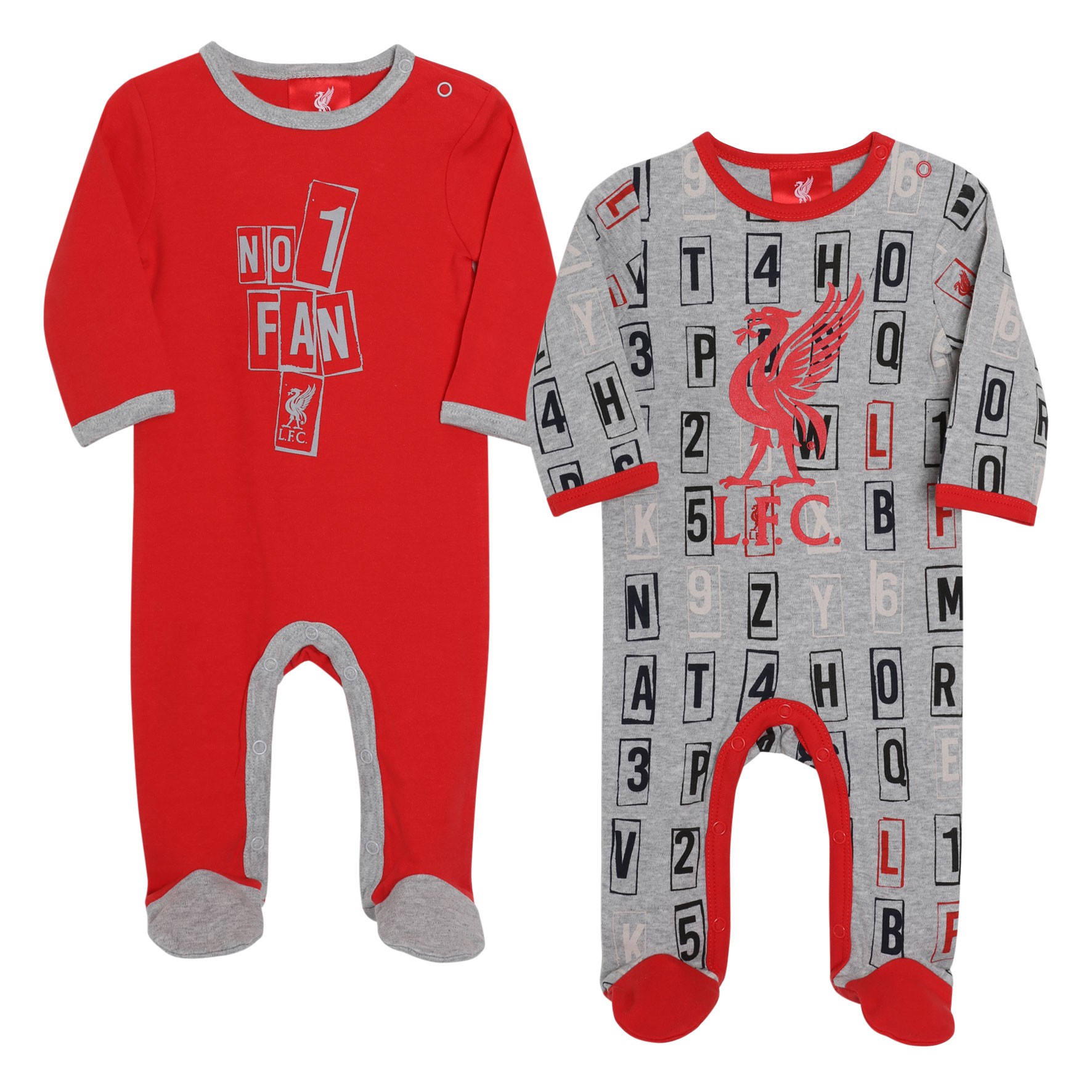LFC Baby 2 Pack Sleepsuits
