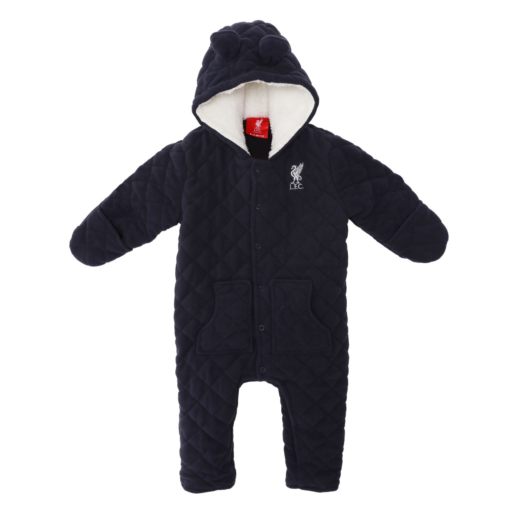 LFC Baby Navy Quilted Snow Suit with cuffed ankles
