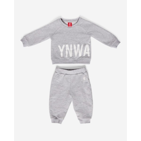 LFC Baby YNWA Grey Sweatshirt & Jogger Set