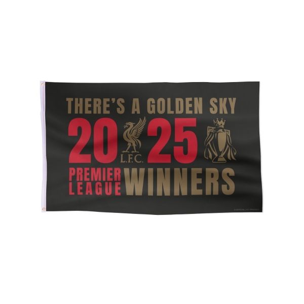 LFC EPL Champions 24/25 Flag Black