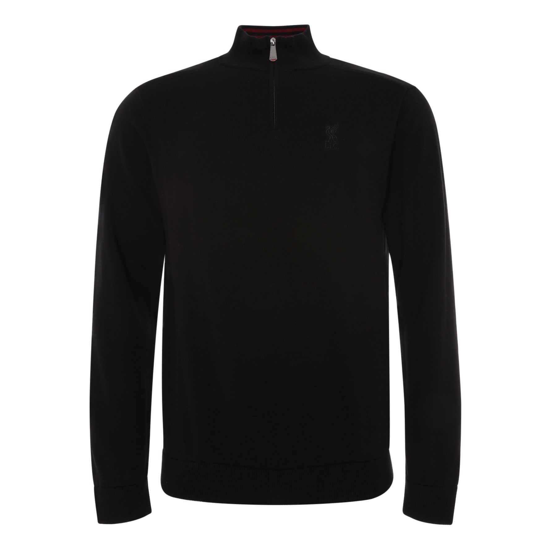 LFC Firma Mens Black ¼ Zip Neck Sweater | Anfield Shop