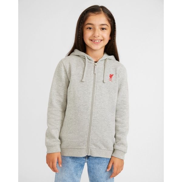 LFC Junior Grey Zip Through Hoody