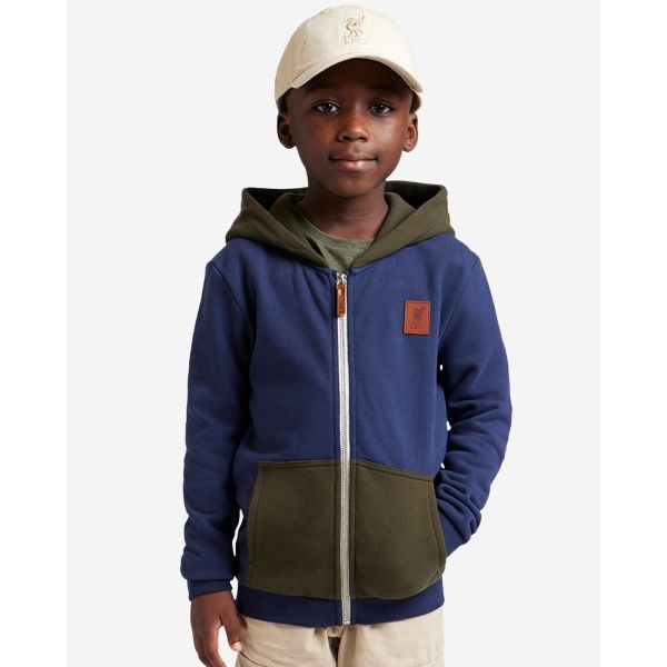 LFC Juniors Hooded Fleece Zip Navy