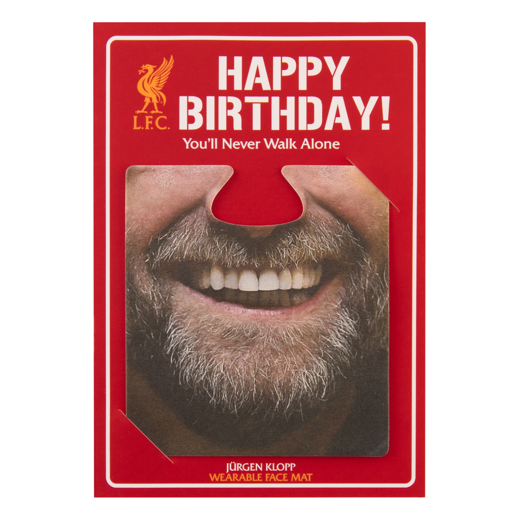 LFC Klopp Facemat Birthday Card