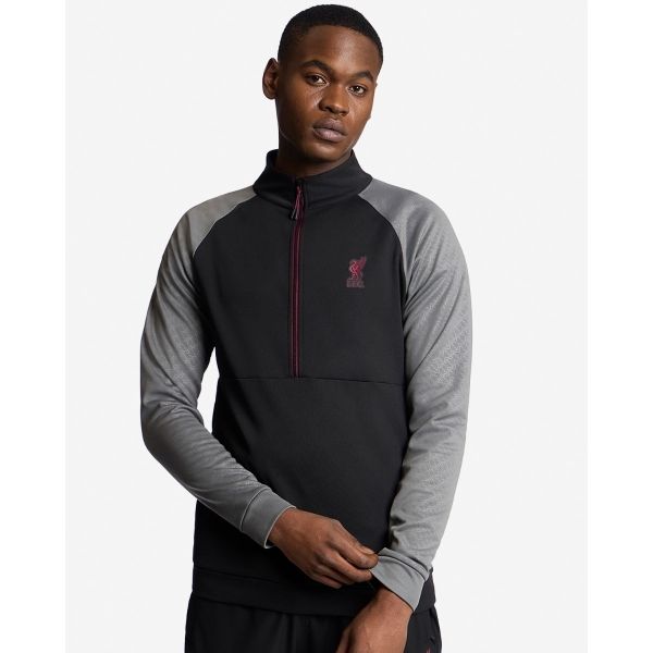 LFC Mens 1/2 Zip Tricot Top Black