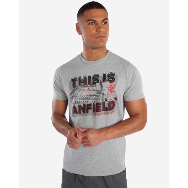 LFC Mens Anfield YNWA Tee Grey Marl