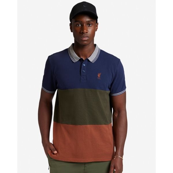 LFC Mens Colour Block Polo