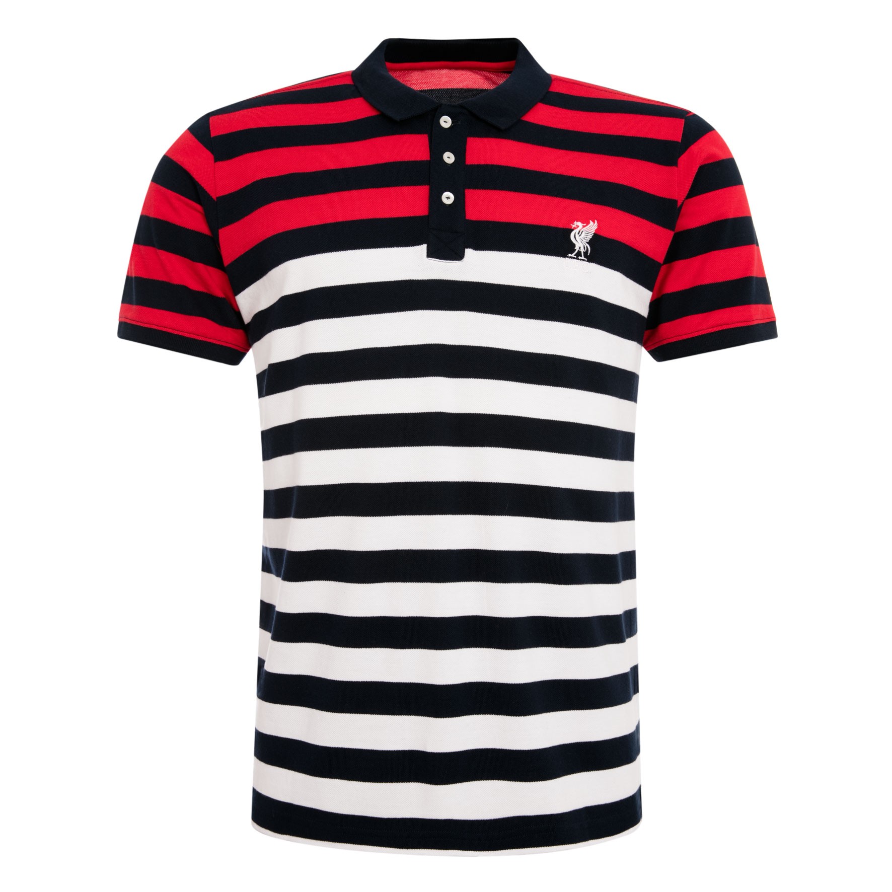 LFC Mens Core Striped Polo Shirt