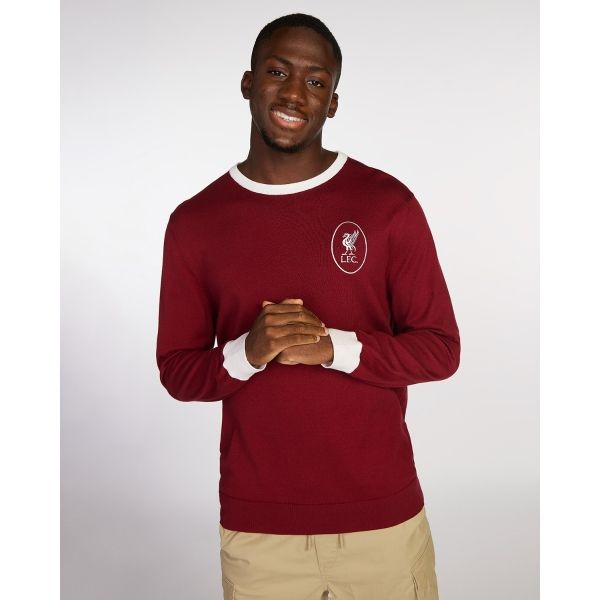 LFC Mens Heritage 65 Red Wembley Crew Knit Jumper
