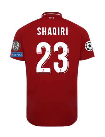 LFC Mens Home Shirt 18/19 (Champions League) Xherdan Shaqiri