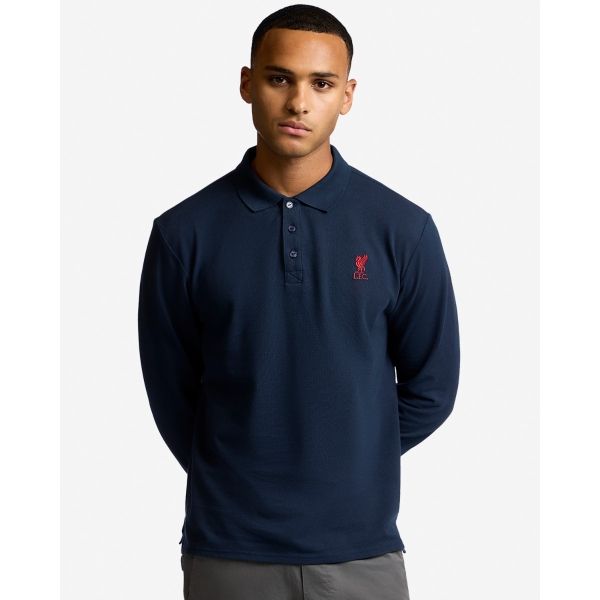 LFC Mens Long Sleeve Polo Navy