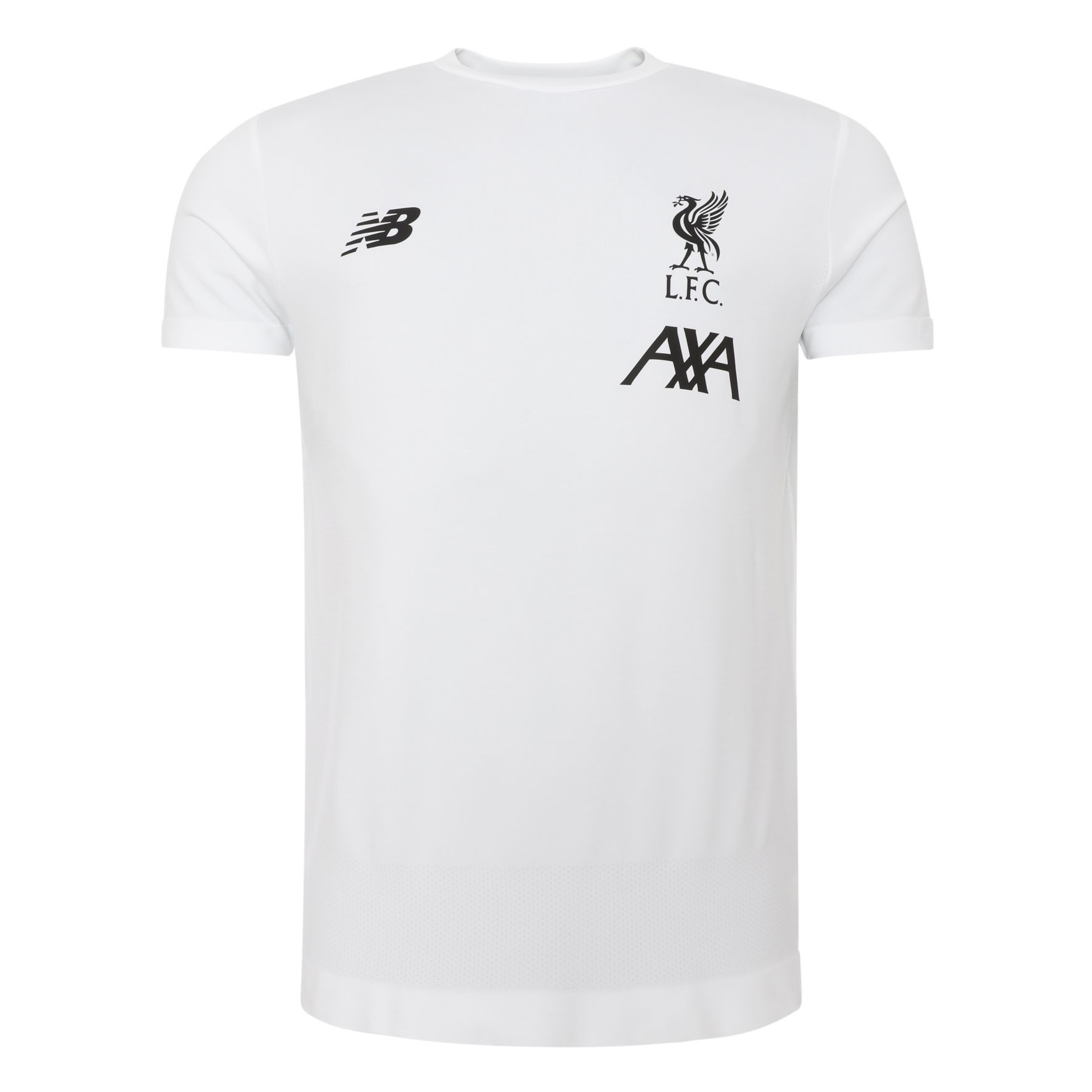 LFC Mens White Short Sleeve Seamless Jersey 19/20