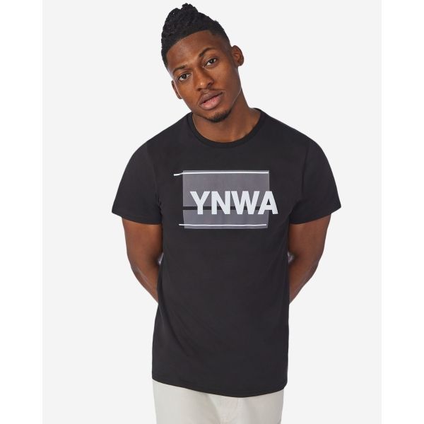 LFC Mens YNWA Reflective Tee Black