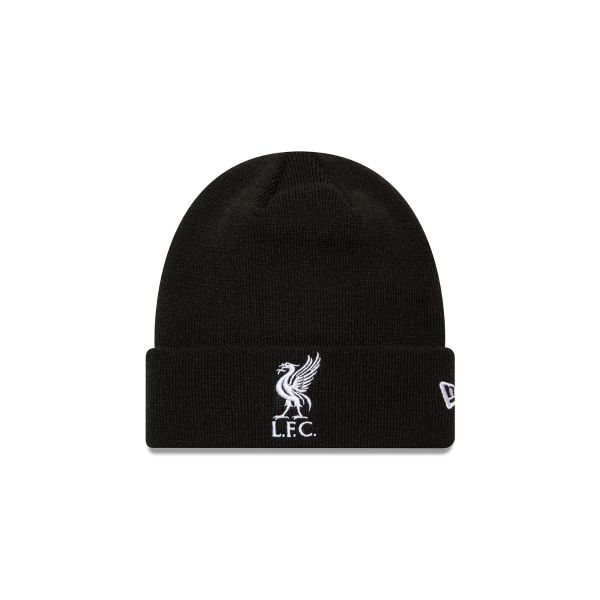 LFC New Era Liverbird Cuff Knit BEANIE Black & White