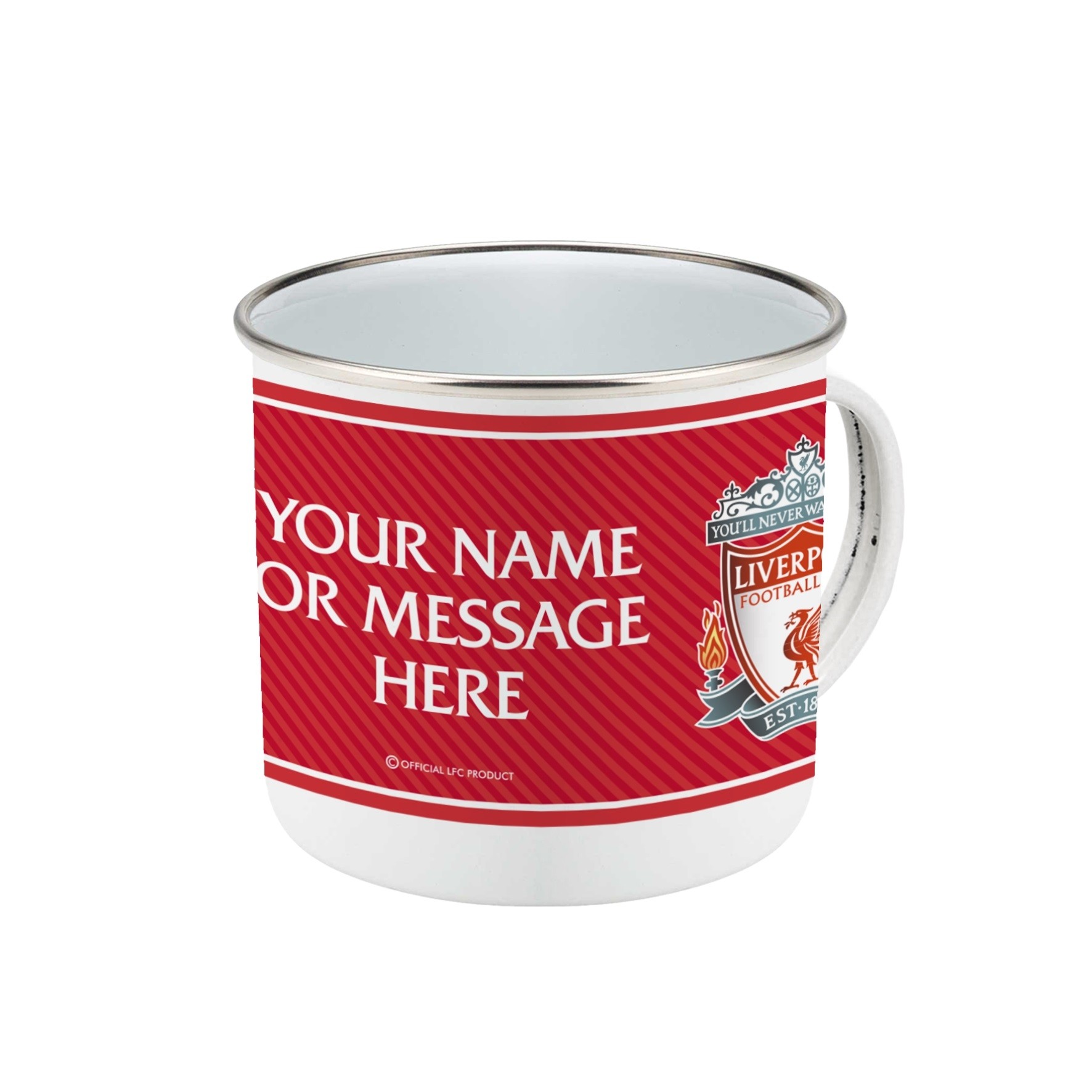 LFC Personalised Crest Enamel Mug