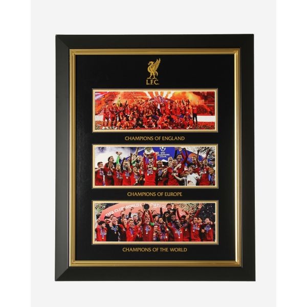 LFC Premier League 3 x Win Framed Image