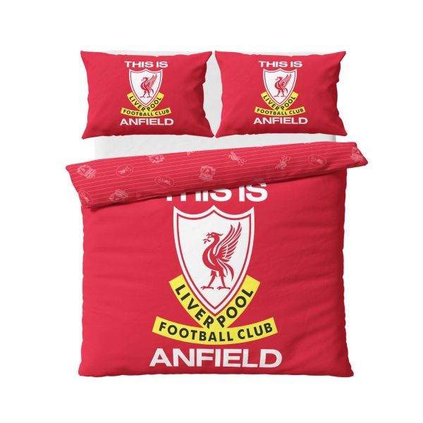 LFC This Is Anfield Double Duvet Set Red