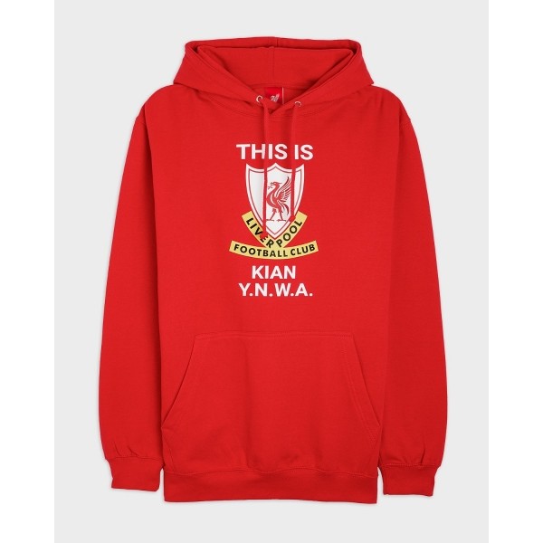 LFC This Is Personalised Red Hoody