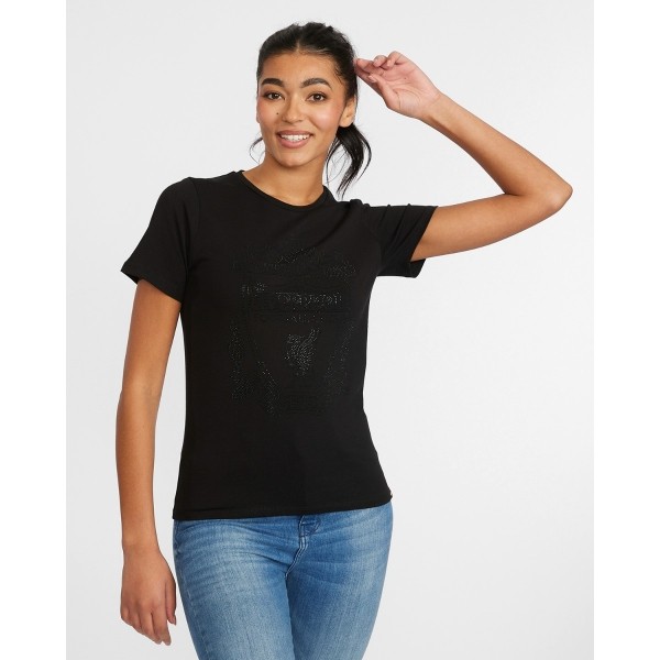 LFC Womens Black Crest Tee