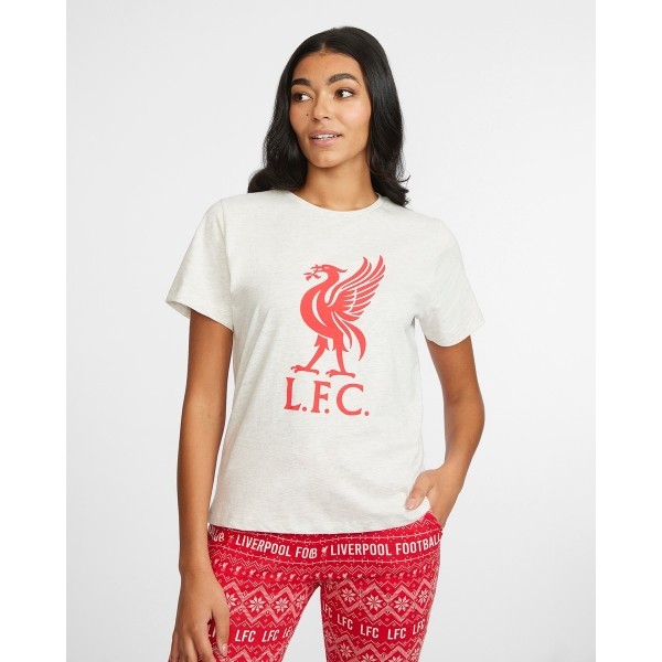 LFC Womens Red Liverbird Family Festive Pyjamas