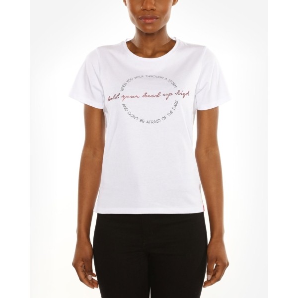 LFC Womens White Heads Up Tee