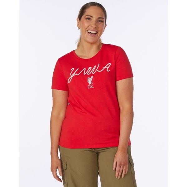 LFC Womens YNWA Script Tee Red