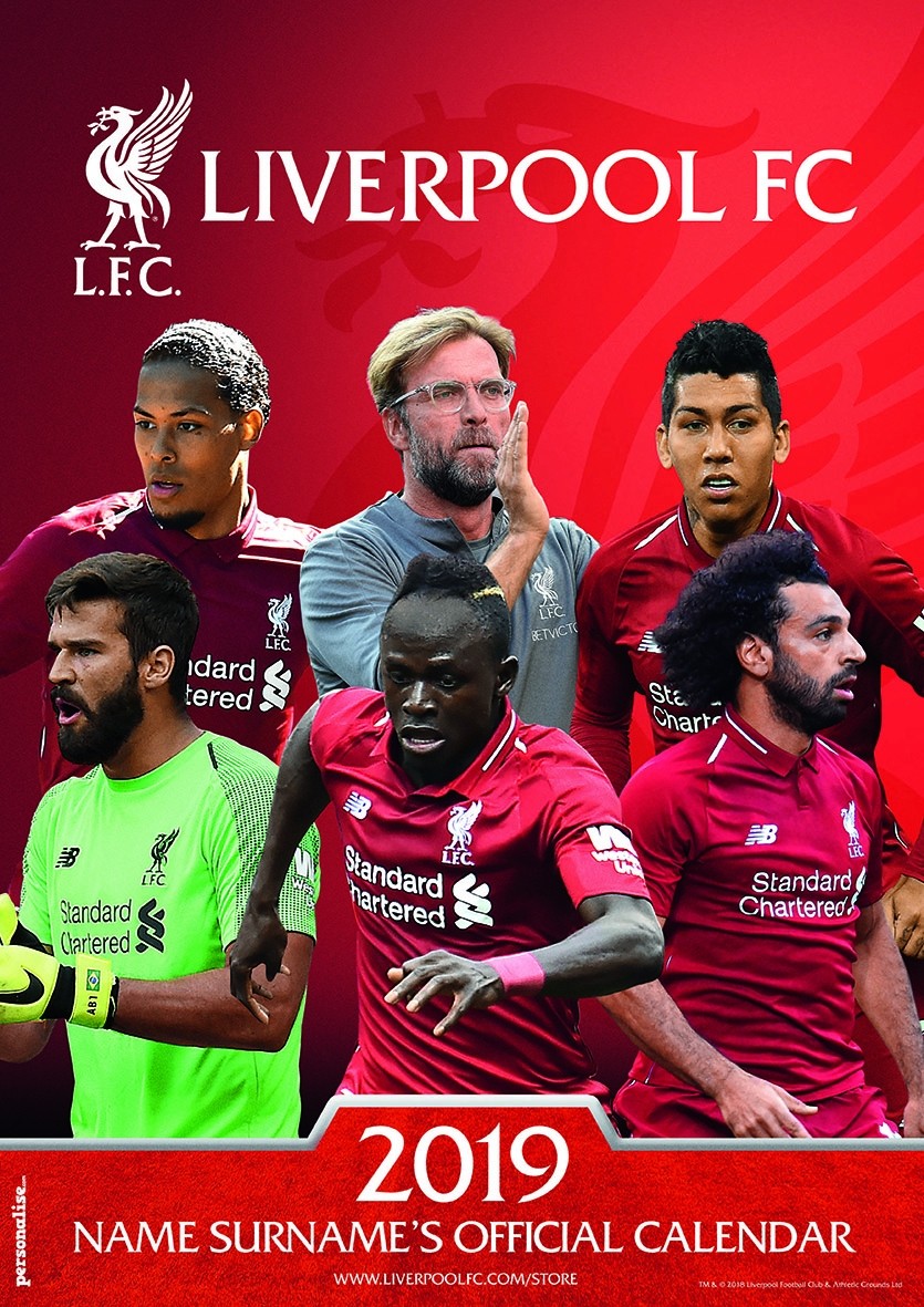 Liverpool FC Personalised Calendar