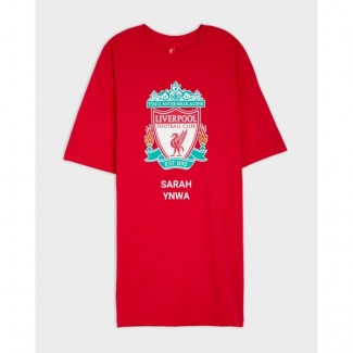 LFC Crest Personalised Red Tee