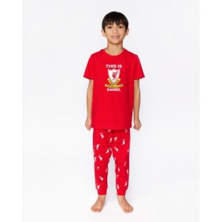 LFC Junior Personalised This Is Anfield Pyjamas