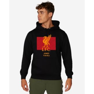 LFC Liverbird Personalised Black Hoody