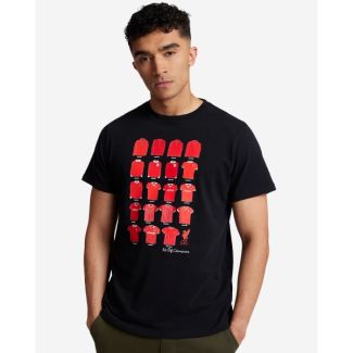 LFC Mens Retro Kit Of Champions Tee Black