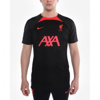 LFC Nike Mens Black Strike Short Sleeve Top 22/23