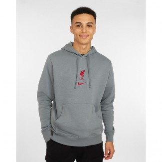 LFC Nike Mens NSW Hoodie 22-23 White-Grey