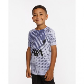 LFC Nike Older Kids Violet Pre-Match Short Sleeve Top 22/23