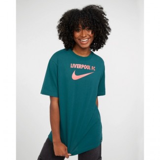 LFC Nike Womens Teal Swoosh Tee