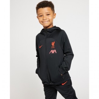 LFC Nike Younger Kids Black Strike Knit Tracksuit 22/23