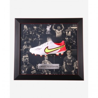 LFC Signed Henderson Framed Boot